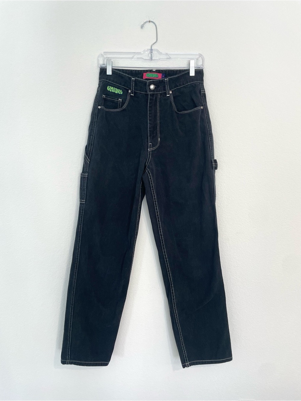 Empyre Tori Carpenter Skate Jeans Pants Black Wide Leg Women's 4